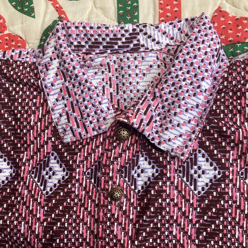 Handmade cropped button down - Picture 5 of 8
